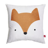 Coussin carr&eacute; motif renard ou biche 30x30cm