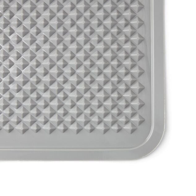 Tapis de liti&egrave;re 60x40cm PVC gris