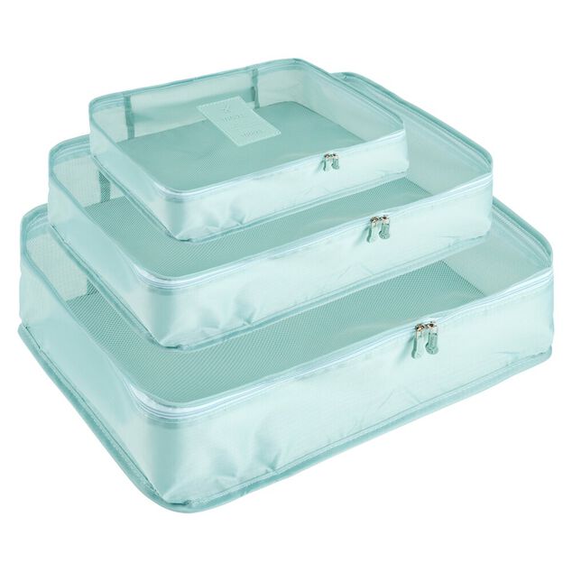 Organisateur de voyage x6 polyester bleu