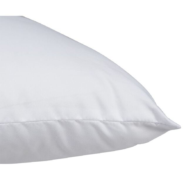 Oreiller carr&eacute; polyester blanc