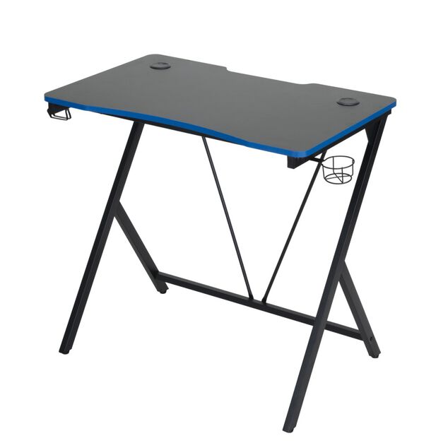 Bureau gaming pro max m&eacute;tal noir 80x50xH75cm