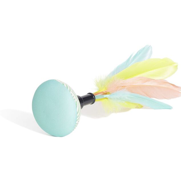 Jeu pétéca Ø7xH25cm base verte