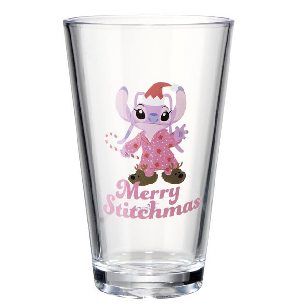 Verre x3 Disney Stitch No&euml;l en verre 30cl