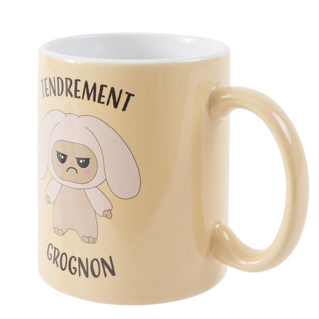Mug c&eacute;ramique 30cl motif Gromimis Tendrement Grognon &Oslash;8xH9cm