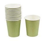 Gobelet en carton vert olive 25cl x12