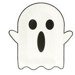Lot de 8 assiettes en carton &Oslash;23cm design fant&ocirc;me Halloween