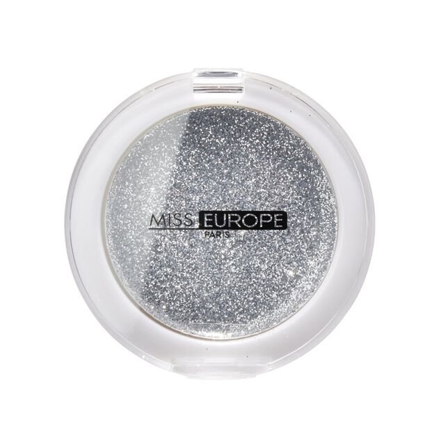 Ombre &agrave; paupi&egrave;re Miss Europe N&deg;08 argent&eacute; paillet&eacute;