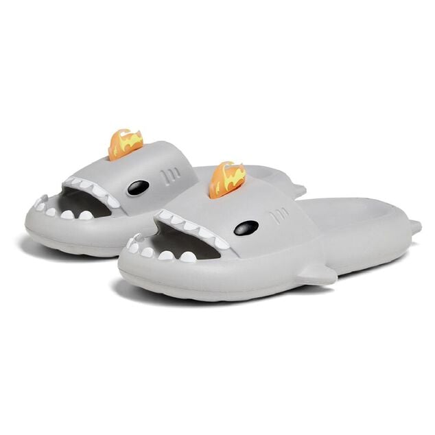 Chaussons requin flamme caoutchouc gris 36/37