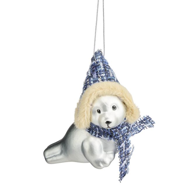 Personnage de No&euml;l bor&eacute;al &agrave; suspendre H8,5cm (4 mod&egrave;les)