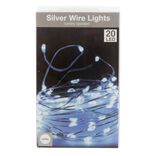 Guirlande électrique fil cuivre 20 microLED 1m d'éclairage blanc froid