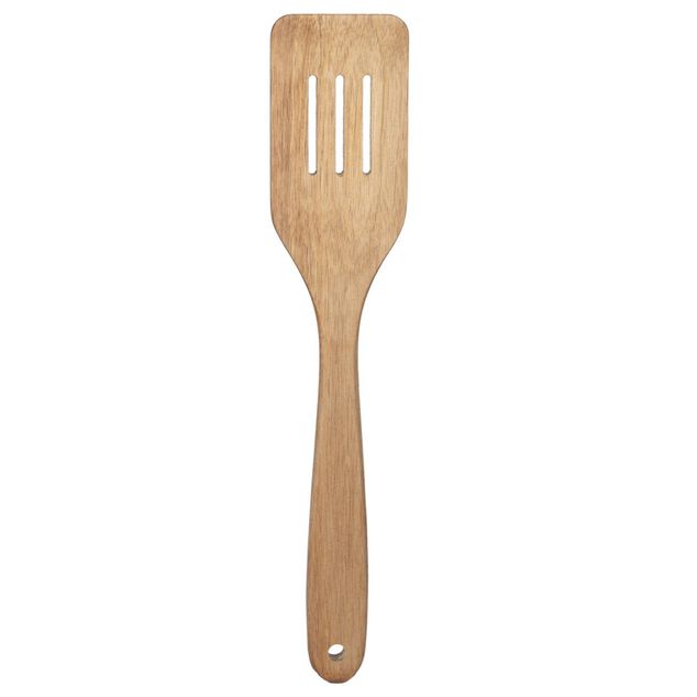 Ustensile de cuisine x4 en bois acacia avec pot