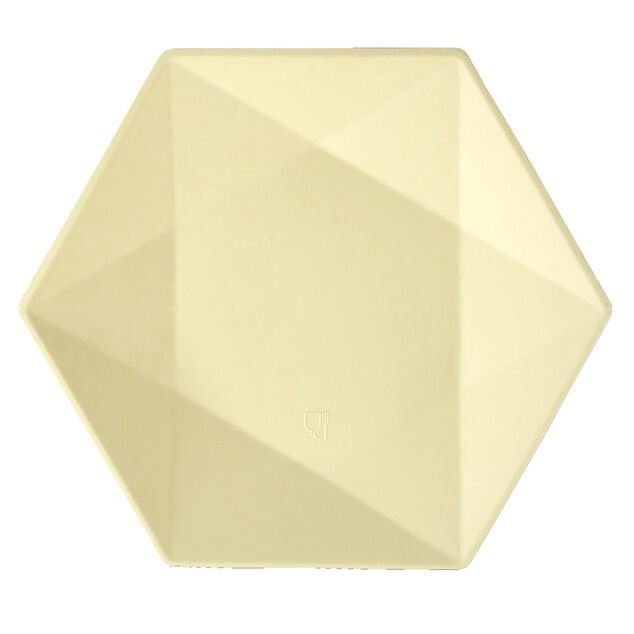 Assiette plate en carton x8 forme hexagonal beige &Oslash;26cm