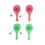 Jeu de mini raquette 12x5,5cm (lot de 4)