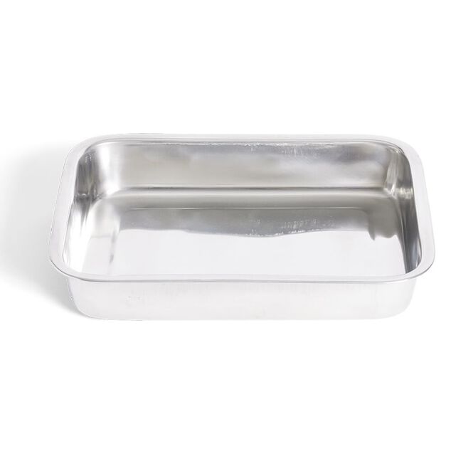 Plat &agrave; lasagnes en inox 37x27,5xH6,5cm