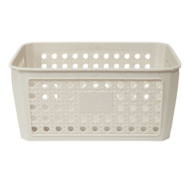 Panière de rangement plastique 21x16xH10cm (3 modèles)