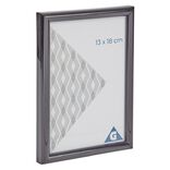 Cadre photo plastique noir 14x19cm pour photo 13x18cm