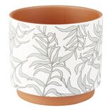 Pot en terre cuite imprimée Ø14xH12cm (4 modèles)