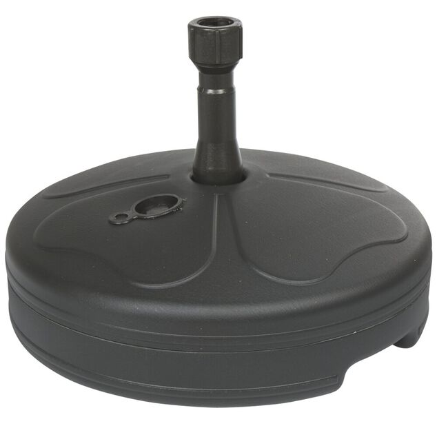 Pied de parasol rond &agrave; remplir 20L noir
