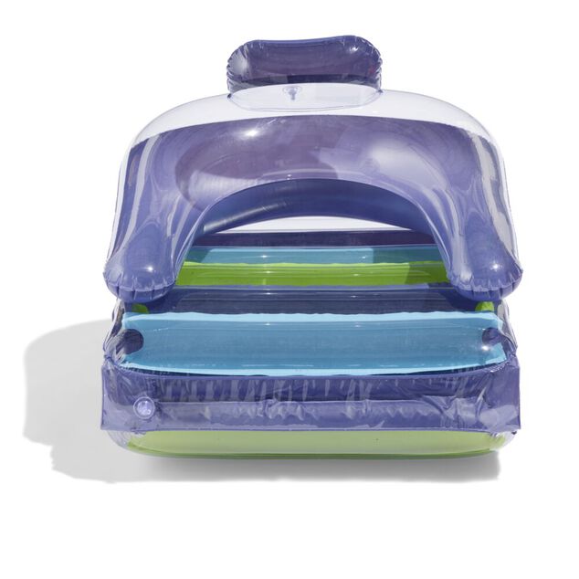 Matelas gonflable 3en1 Funky violet et vert L170x80cm