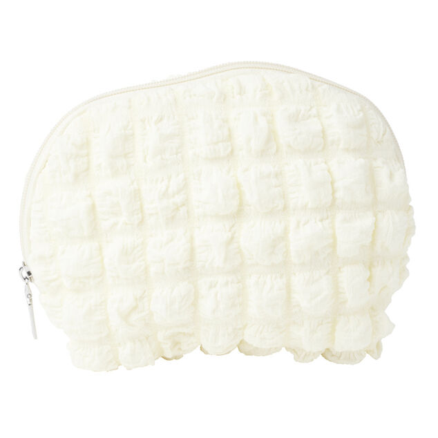 Trousse de maquillage blanche 22x4xH15cm