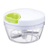 Mini hachoir manuel transparent blanc et vert