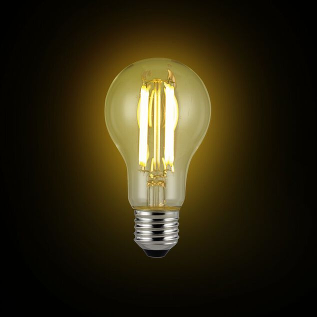 Ampoule LED filament E27 806lm 3,8W=60W blanc chaud x3