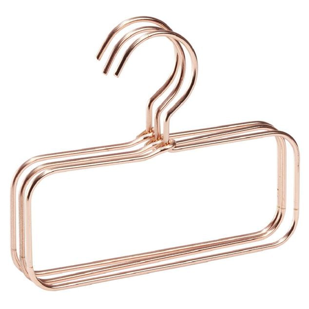 Cintre &agrave; accessoires m&eacute;tal rose x3 - L17xH14cm