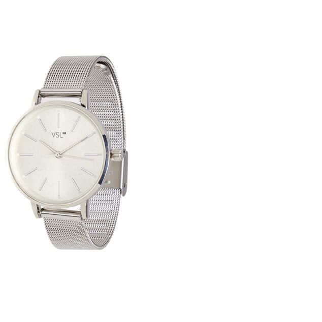 Ensemble montre et bracelet femme argent&eacute;