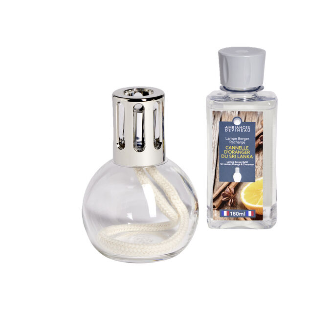 Lampe berger Devineau avec recharge senteur cannelle d'oranger du Sri Lanka 180ml