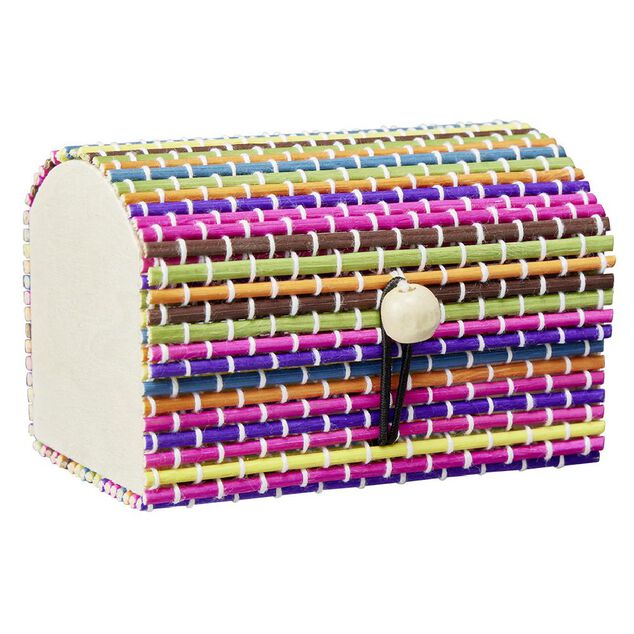 Bo&icirc;te en bambou L9x6xH9cm
