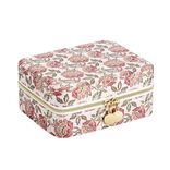 Bo&icirc;te &agrave; bijoux motif color&eacute; indien grand mod&egrave;le 10x10xH5cm (2 mod&egrave;les)