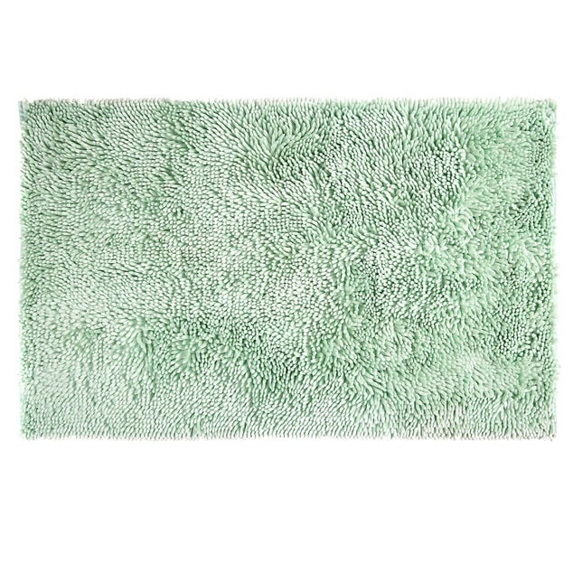 Tapis de bain polyester effet chenille 100x60cm