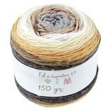 Pelote de laine acrylique ton beige 150g