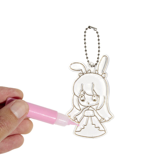 Lot de 6 m&eacute;daillons &agrave; peindre avec 4 feutres inclus