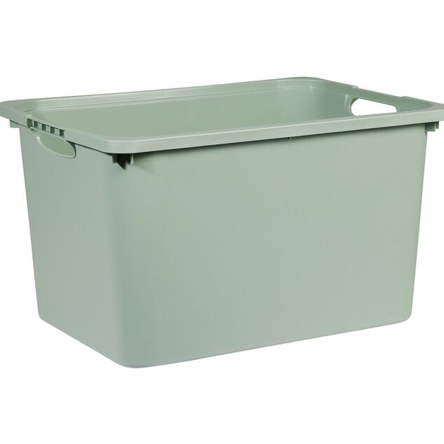Bac en plastique vert sauge 30x23xH42cm