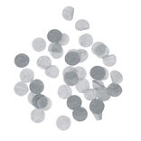 Confettis en papier rond gris ø 2 cm