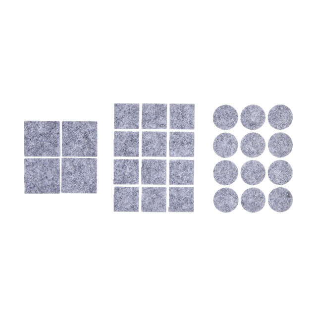 Lot de 28 patins adh&eacute;sifs en feutrine