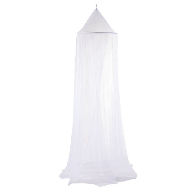 Moustiquaire ciel de lit blanc &agrave; suspendre &Oslash;60x235x1000cm
