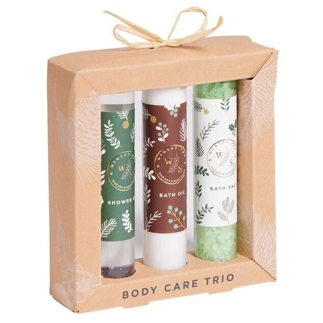 Coffret cadeau Winter Spa huile/gel/sel 3 flacons