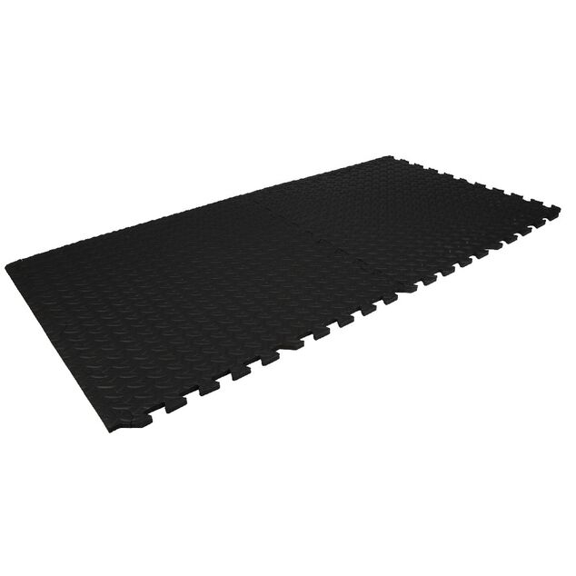 Dalle de protection piscine et spa mousse noir x4