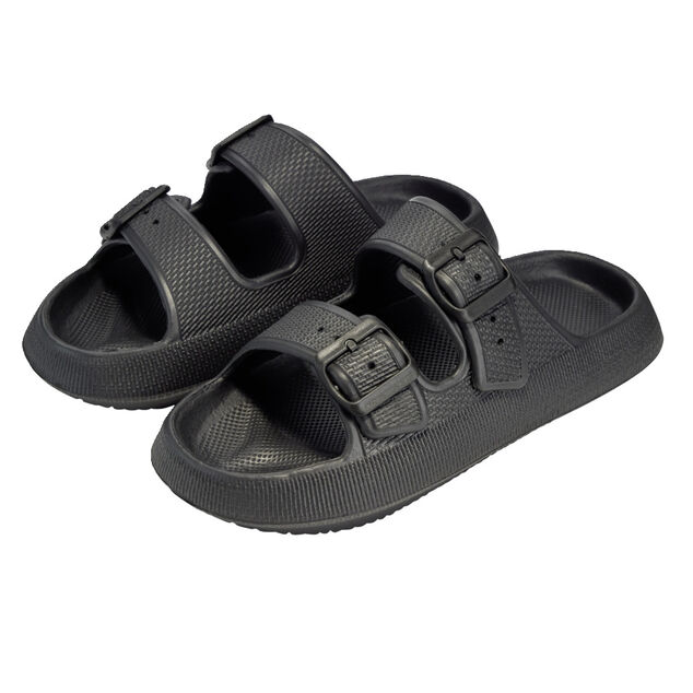 Sandales unisex 2 brides plastique noir 42/43