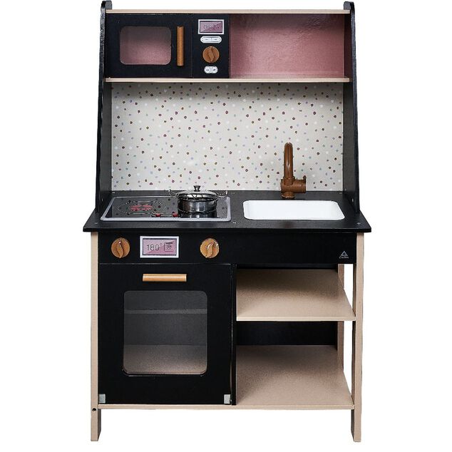 Cuisine &eacute;lectronique en bois L.60xP.34xH.93cm