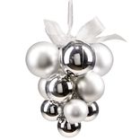 Suspension de No&euml;l boule grappe dor&eacute;e &Oslash;12/15xH20cm