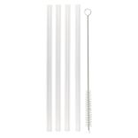Paille en verre x4 et goupillon inox