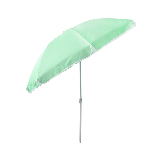 Parasol inclinable Funky vert d'eau Ø160xH.195cm