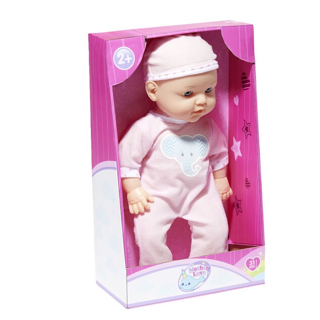 Poupon sonore L31cm - 2 mod&egrave;les rose ou bleu