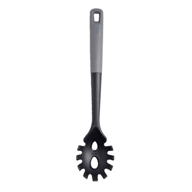 Cuill&egrave;re &agrave; spaghetti en plastique noir et gris L.34,5cm
