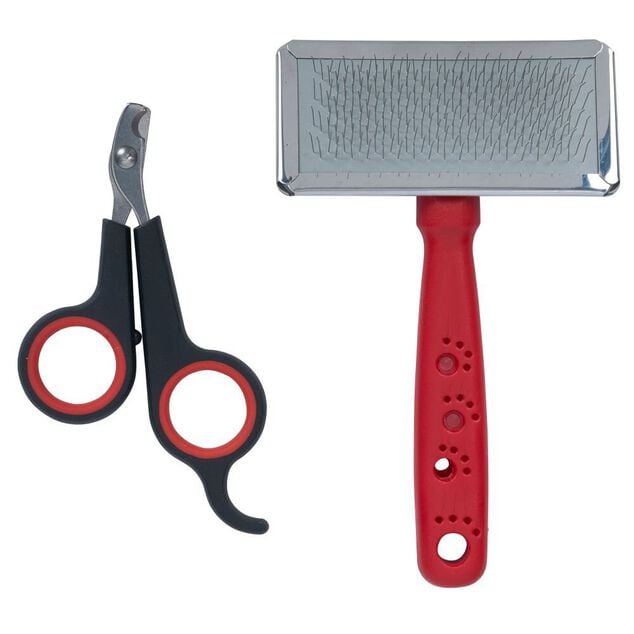 Set de 7 accessoires de toilettage pour chien