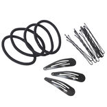 Barrette à cheveux x8 et élastique x12