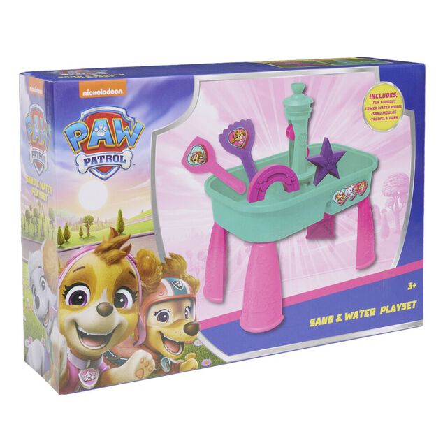 Table d'activit&eacute;s enfant Pat Patrouille sable et eau 29x10xH41cm (2 mod&egrave;les)